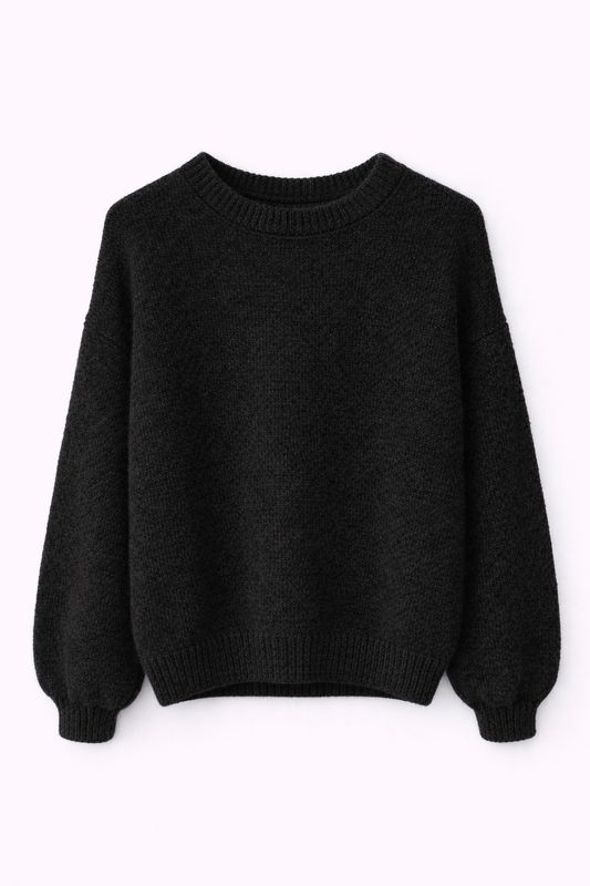 ​​Ambika Trui Ballon Mouw Zwart