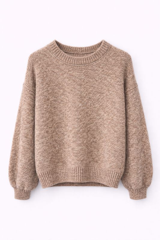 ​​Ambika Trui Ballon Mouw Taupe