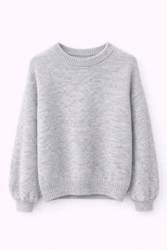 ​​Ambika Trui Ballon Mouw Grijs