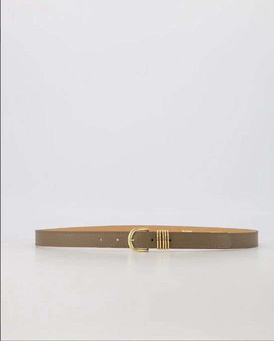 Teatro riem smal met gesp taupe Hailey