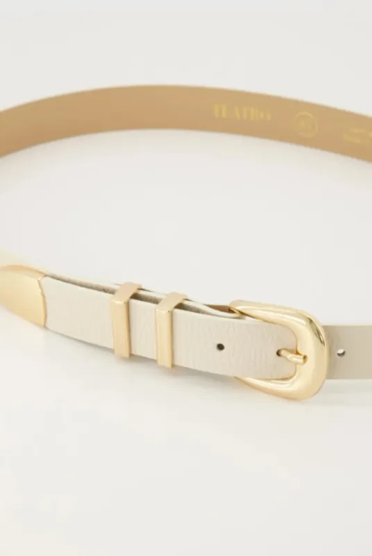Teatro riem met gesp beige Dune-riem