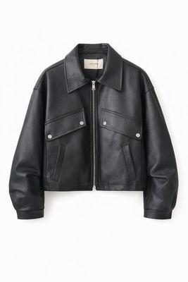 Ambika oversized pu jacket black Evy