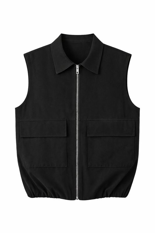 Ambika Mouwloos Gilet Met Zakken Zwart 65118