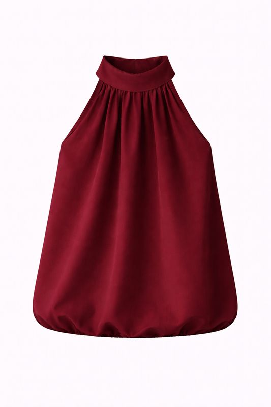 Ambika Halter Top Burgundy 10325PN