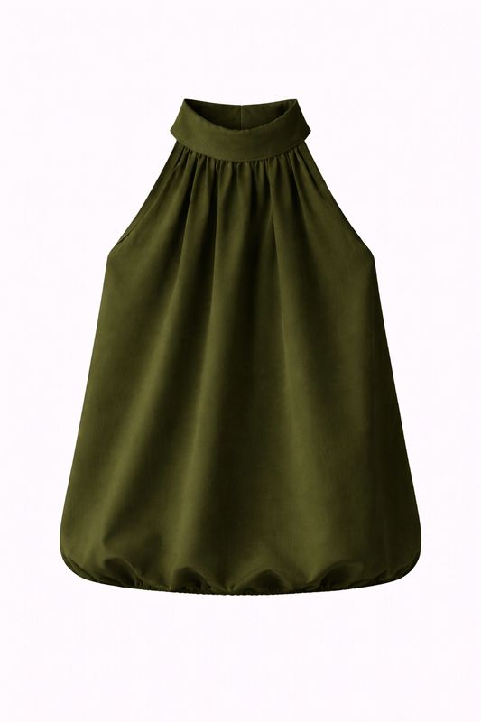 Ambika Halter Top Army 10325PN