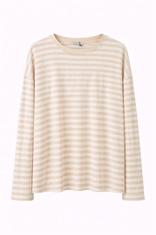 Nameless shirt streep Beige/wit 1680