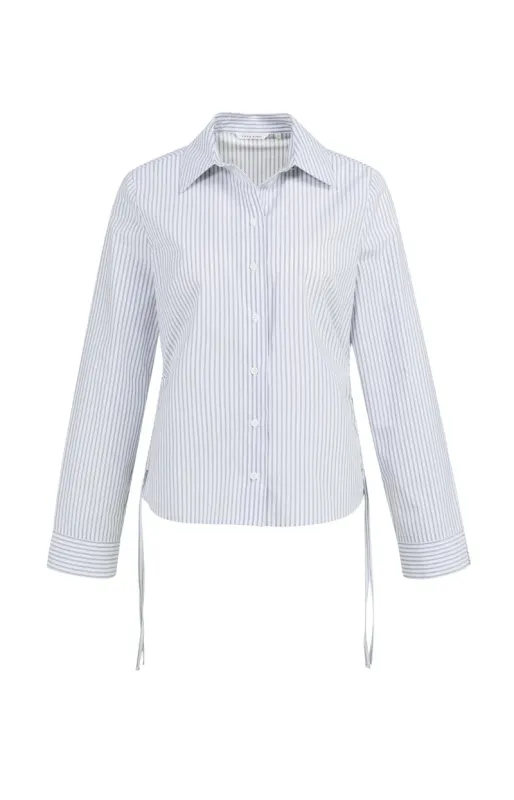 YaYa Blouse met koordjes IRON GREY DESSIN 01-201203-602