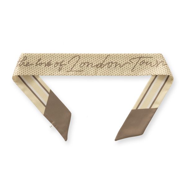 YaYa Smalle sjaal London Town TAN BROWN DESSIN 03-501049-602