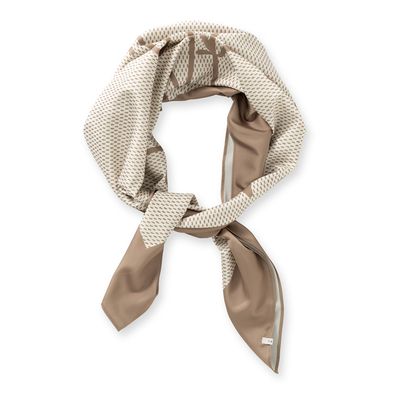 YaYa Vierkante sjaal London Town TAN BROWN DESSIN 03-501047-602