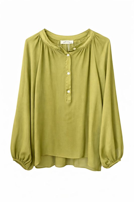 Ambika Flowy Top L/S Groen - 250C3203