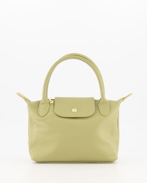 Teatro tas met hengsel moss green Chantal classic grain