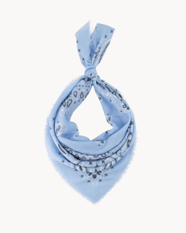 Teatro sjaal patroon light blue Fee