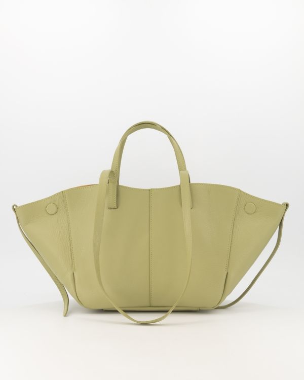 Teatro tas met rits moss green Martha- classicgrain