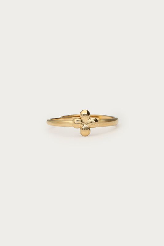 My Jewellery Botanical ring met klaver Gold MJ15470