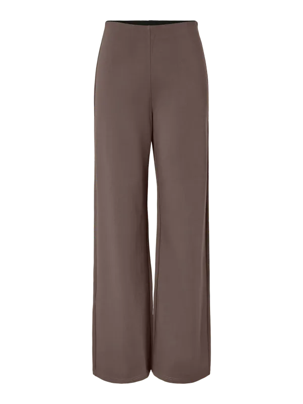 Pieces PCGUNHILD HW WIDE PANTS JRS Coffee Quartz 17164318