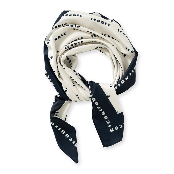 YaYa Sjaal met print iconic NAVY BLAZER DESSIN 03-501046-603