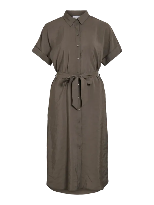 Vila VIHULA S/S MIDI SHIRT DRESS - NOOS Falcon 14111774