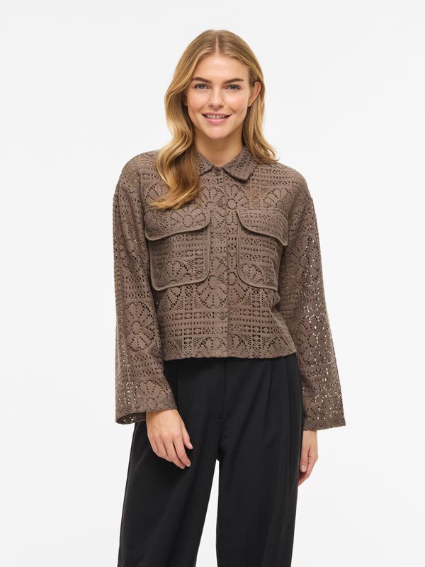 Vila VIMERINDA CROCHET L/S SHIRT - NOOS Falcon 14105211