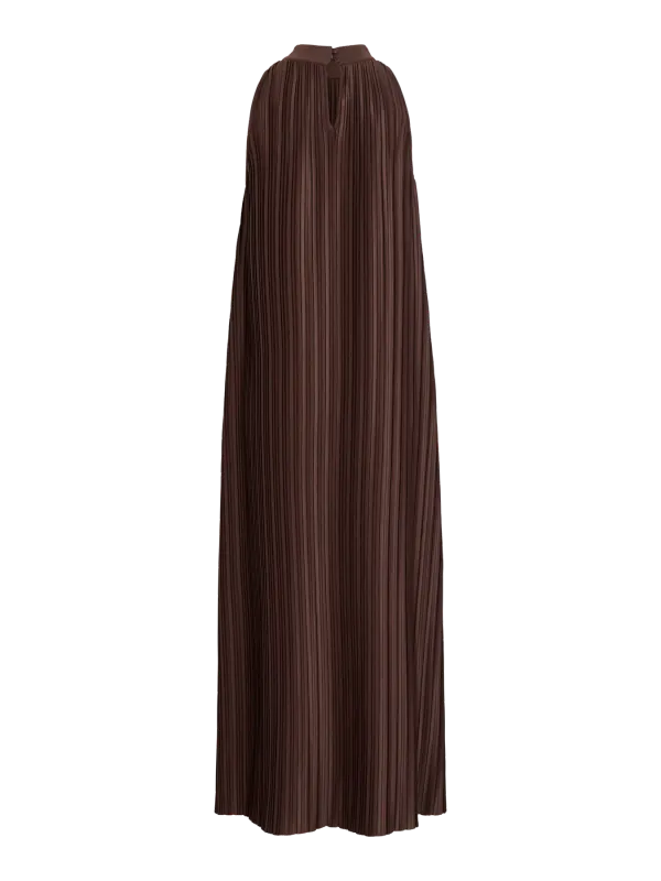 Vila VISNOWDROP HIGHNECK ANKLE DRESS/DC/: Shaved Chocolate 14115475