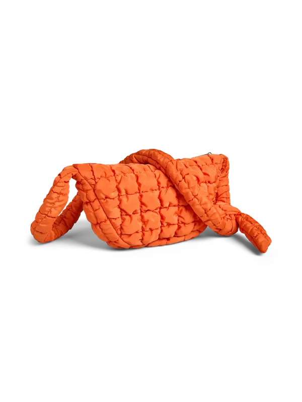 Pieces PCAMANDA KNOT PADDED BUMBAG Vibrant Orange 17166456