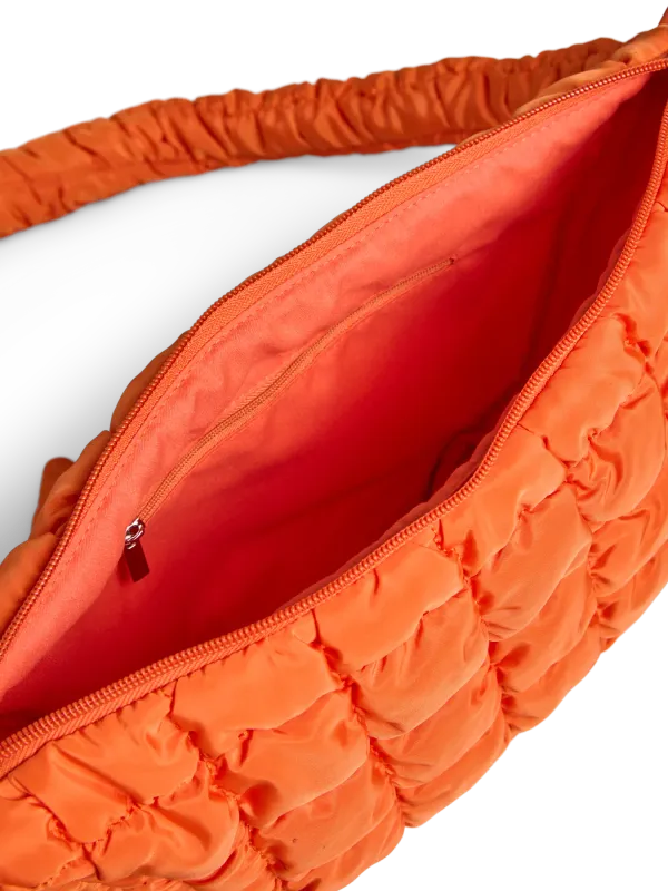 Pieces PCAMANDA KNOT PADDED BUMBAG Vibrant Orange 17166456