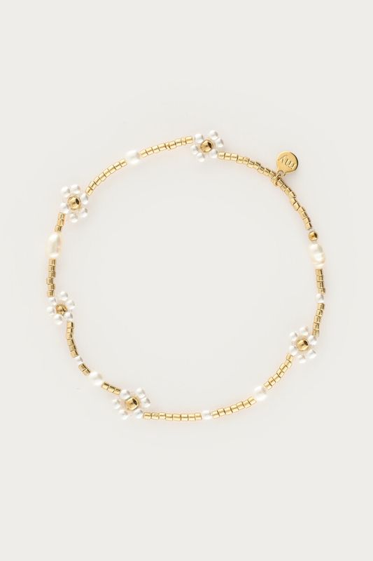 My Jewellery Botanical elastieken armband Gold MJ14913