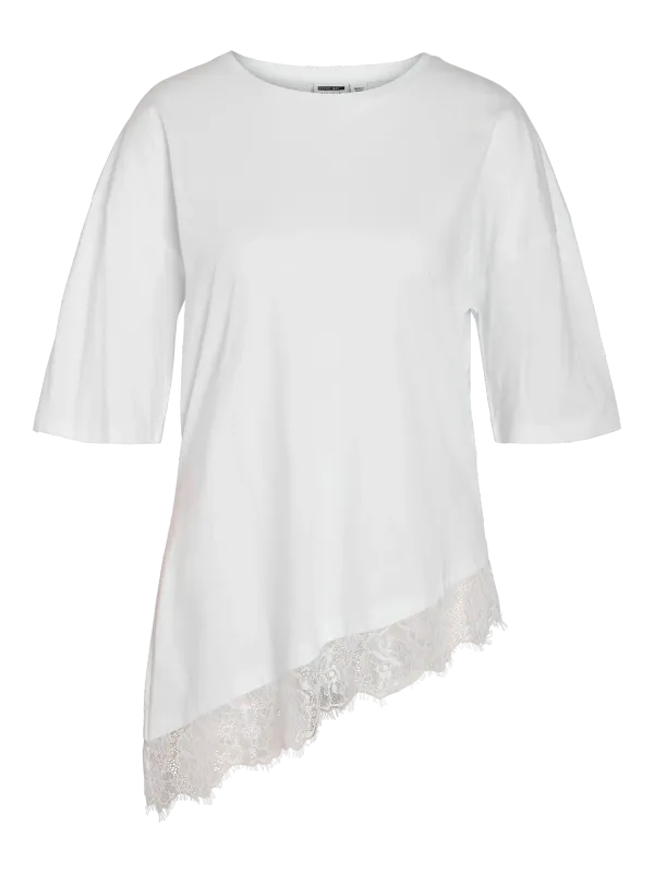 Noisy May NMEASY LACE DETAIL S/S T-SHIRT NOOS: 217431002 27038485