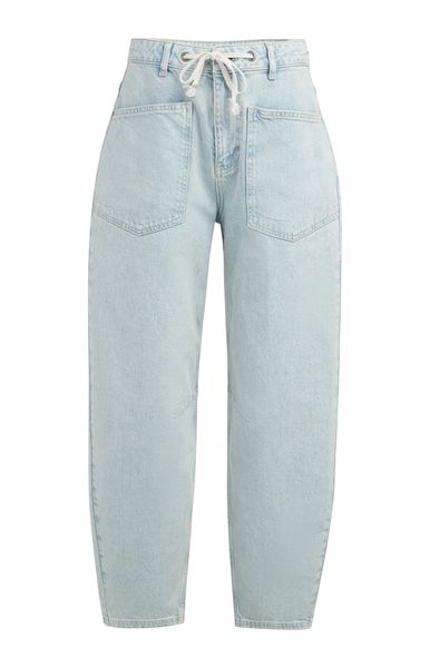 YaYa Colored worker denim w. cord LIGHT DENIM 01-311139-604