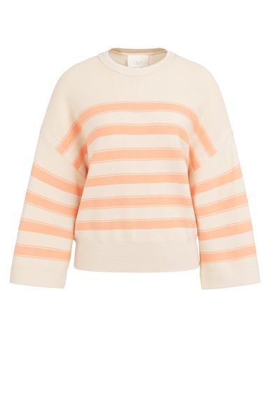 YaYa Mixing textured sweater PEACH PALAZZO ORANGE 01-000596-604