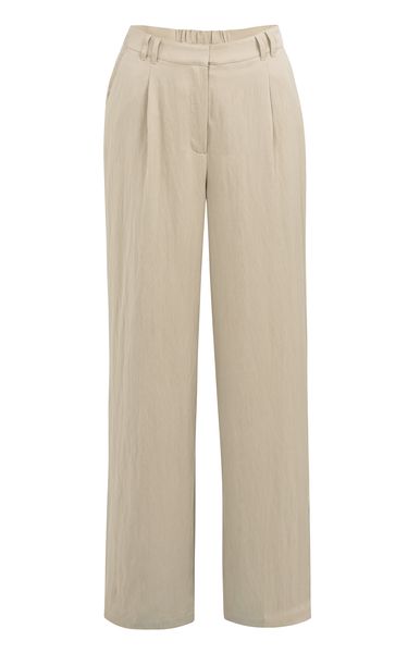 YaYa Woven wide leg trousers - L32 CROCKERY BROWN 01-301253-604