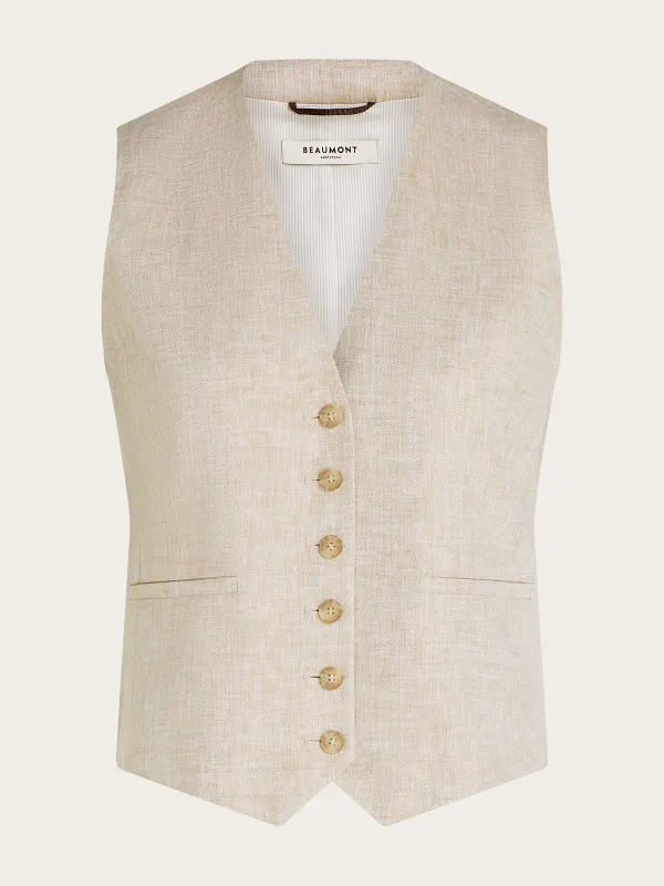 Beaumont BERLIN Gilet soft camel melange BC17010261