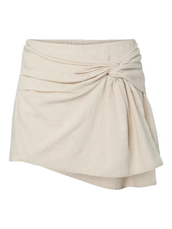 Pieces PCAGNES HW SKORT WVN BC Natural 17163235