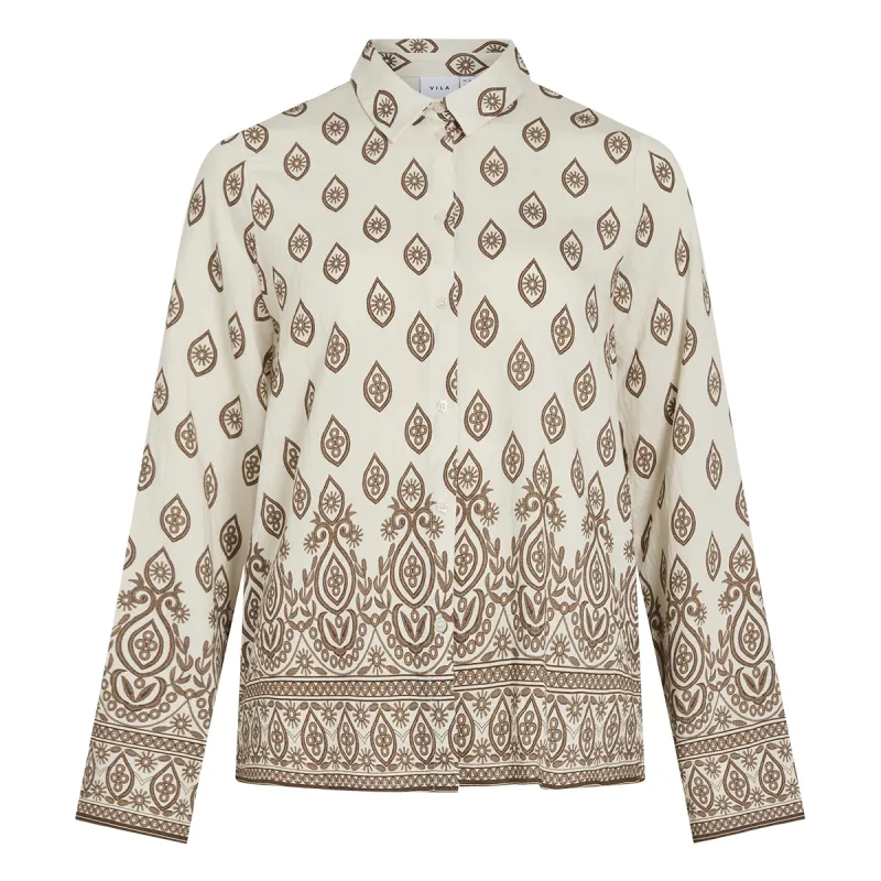 Vila VISILVINA DEB L/S SHIRT 177853001 14114459