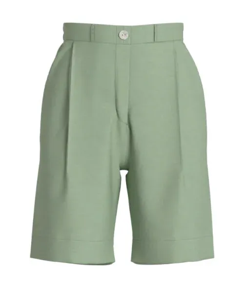 Vila VIPRISILLA HW BERMUDA SHORTS/VOL - : Smoke Green 14113584