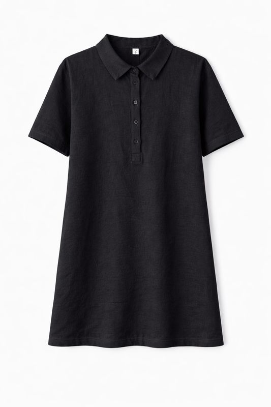 Vila VIPRISILLA 3/4 LOOSE SHIRT DRESS/VO: Black Beauty 14113576