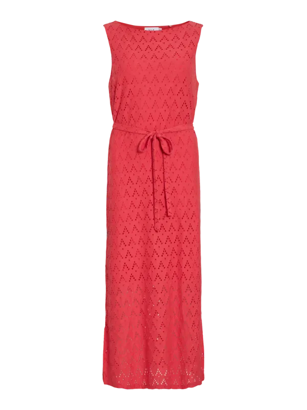 Vila VIAMALINA S/L MIDI DRESS/VOL/PB Hibiscus 14113648