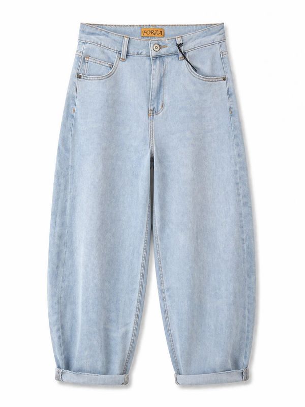 Basements Barrel jeans basic light blue Pia