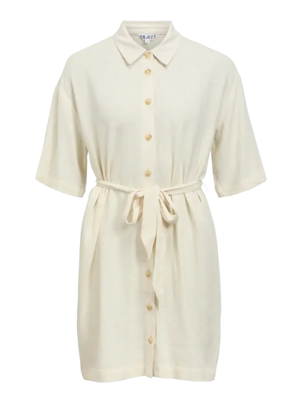 Object OBJSANNE 2/4 LO SHIRT DRESS NOOS Sandshell 23048144