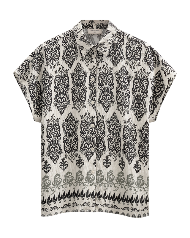 Freequent FQJONY-SHIRT Moonbeam w. Black 208019