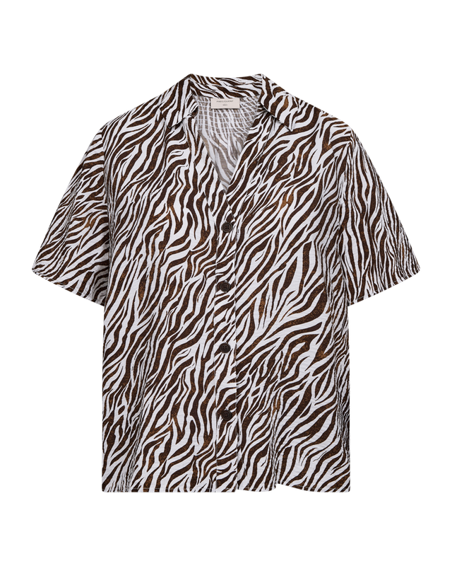 Freequent FQMELE-SHIRT Brilliant White w. Coffee Bean 208114