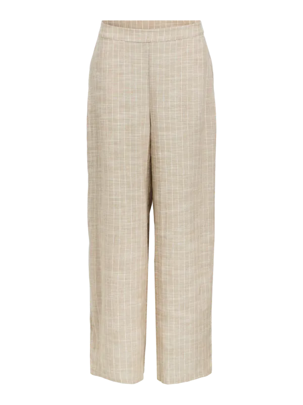 Object OBJPAULA YUI HW WIDE PANTS 144 Crockery/Cloud dance 23048299