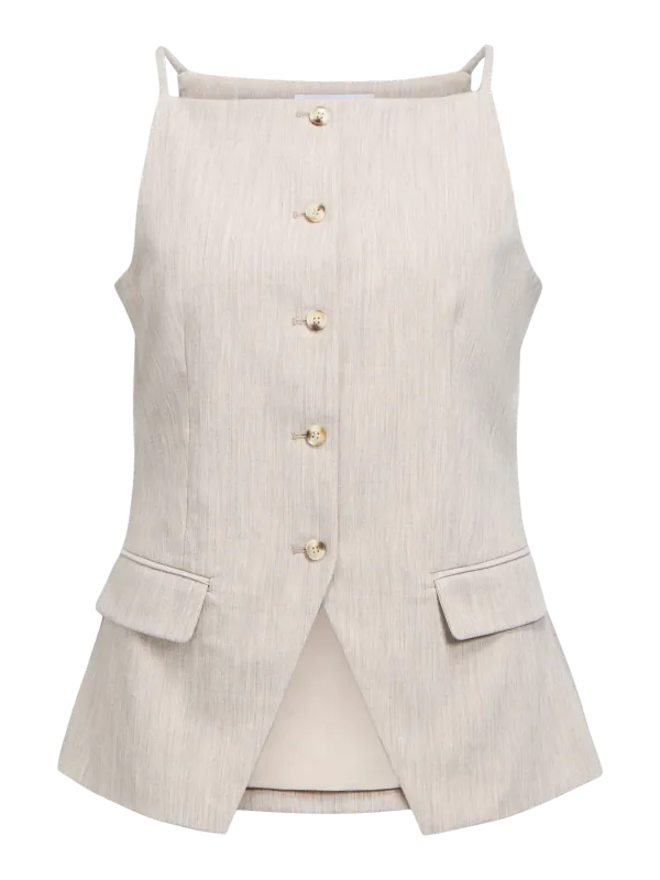 Object OBJIVALO SL RE WAISTCOAT 144 Morel/Melange 23048687