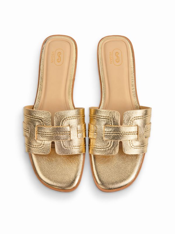 Shoecolate slipper met gesp gold 1.16.77.056.01