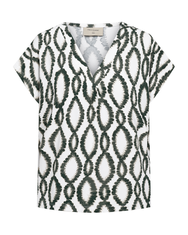 Freequent FQFLOI-TEE Brilliant White w. Dark Forest 208038