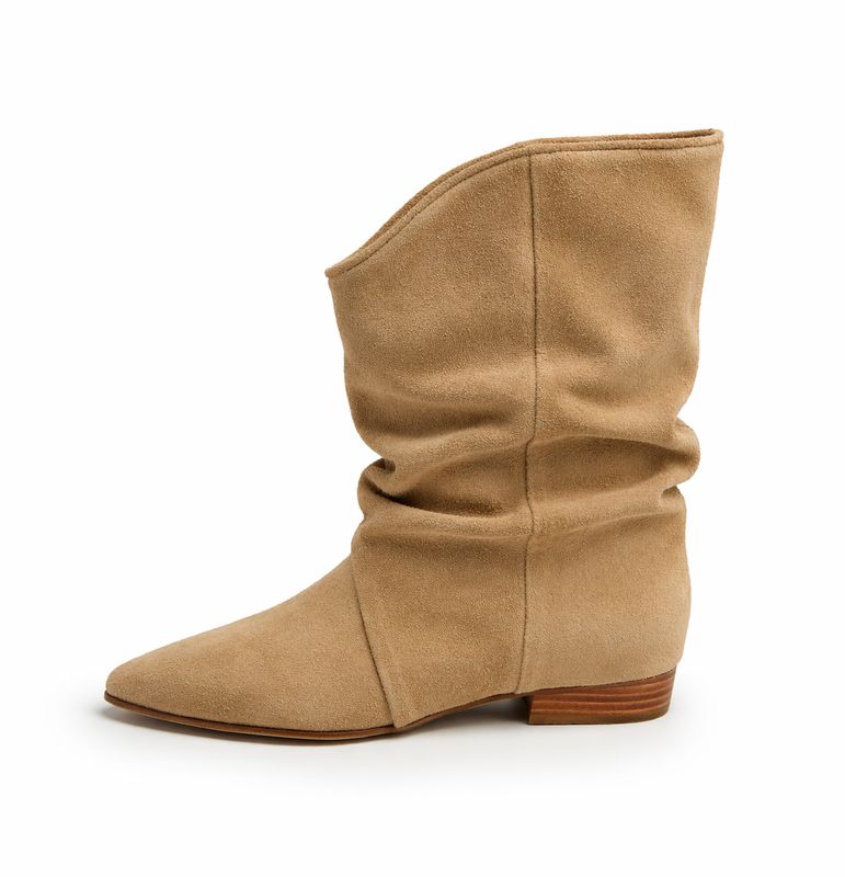 Shoecolate laars  met overslag sand 8.25.12.231.04