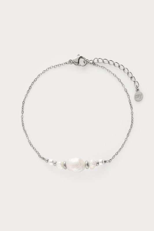 My Jewellery Bracelet 5 pearls and beads Silver MJ16020