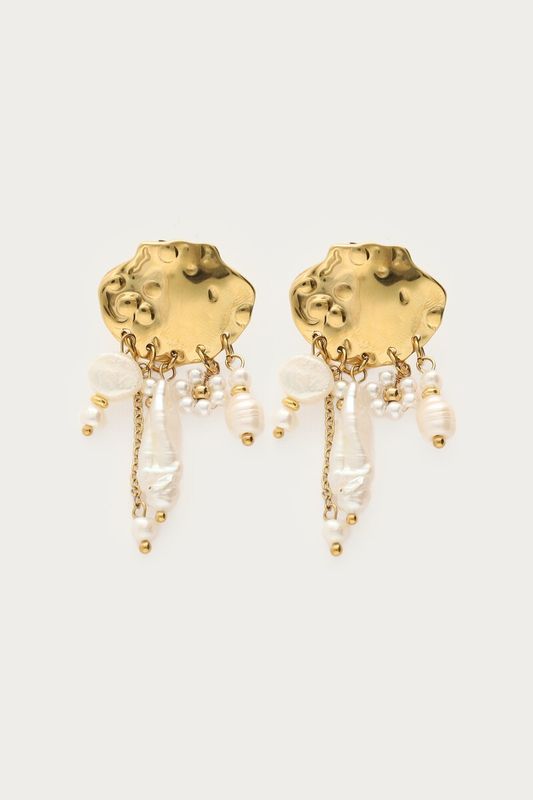 My Jewellery Earstud stud hanger pearls Gold MJ16049