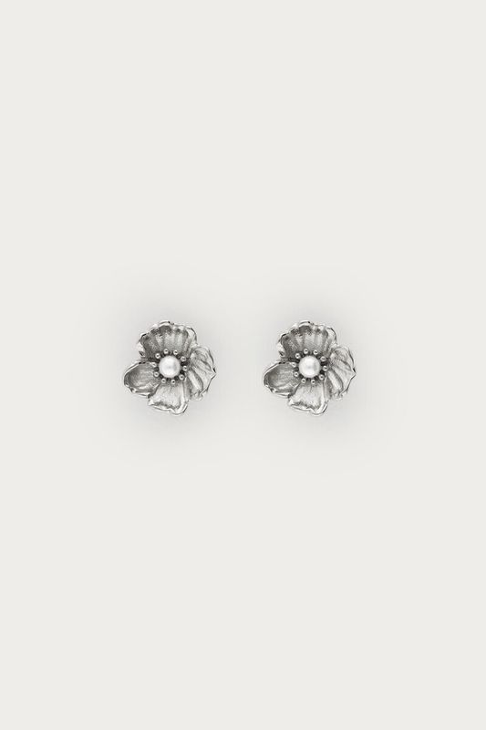 My Jewellery Earring stud ranonkel pearl Silver MJ16042