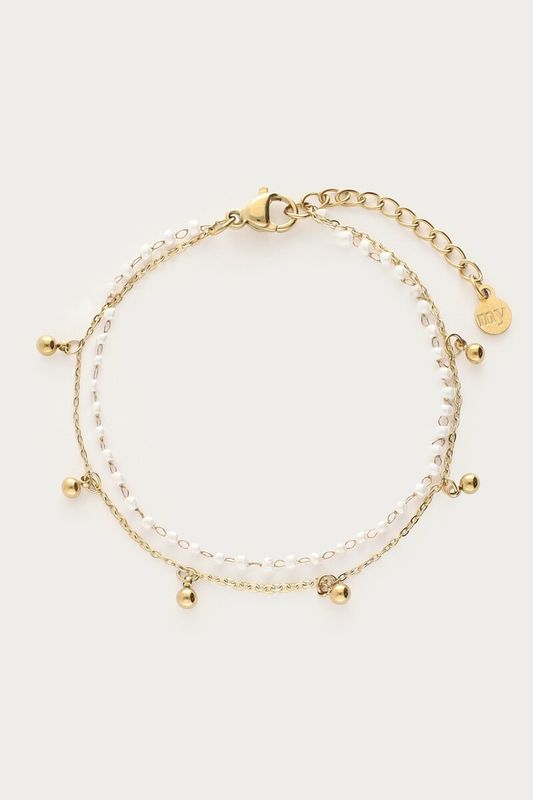 My Jewellery Bracelet double mini imitation pear Gold MJ16027