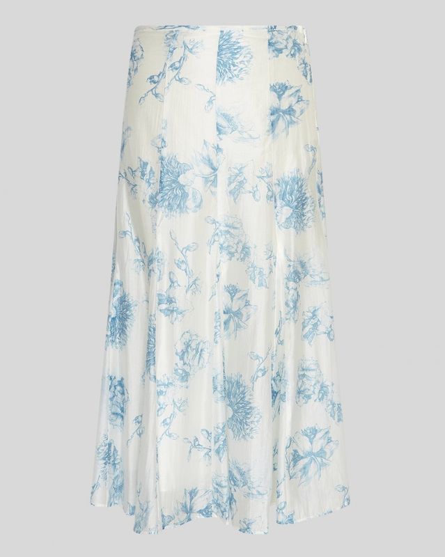 MSCH Copenhagen MSCHEvangelia HW Skirt AOP M Blue Flower 19863